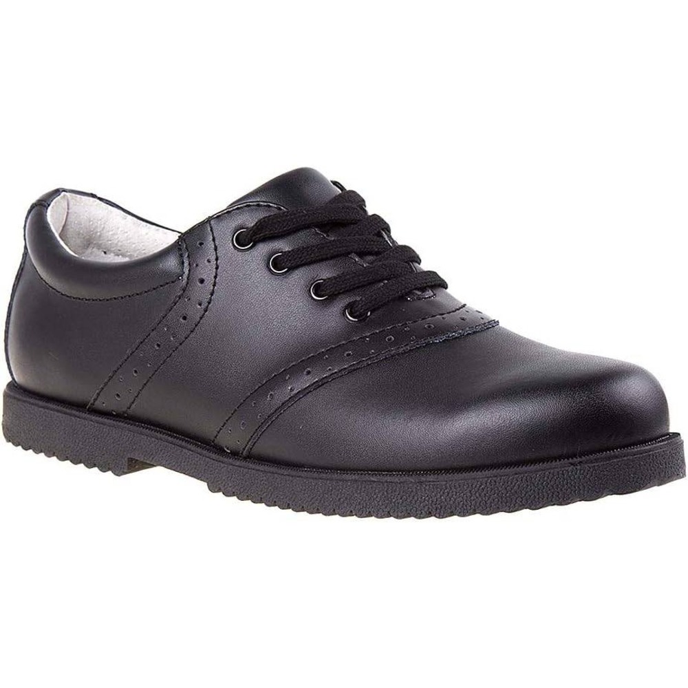 Academie Gear Honor Roll Black Leather Oxford Shoes Womens 9M
